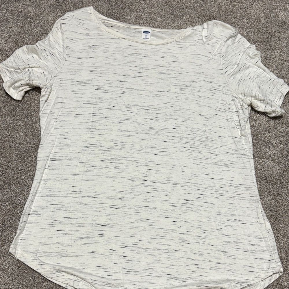 Old Navy Cream Short Sleeve Tee
